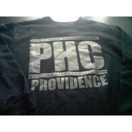 PROVIDENCE "PHC" , black grey, Crewneck