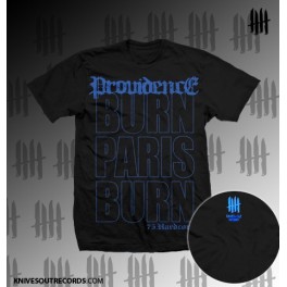 Providence "Burn Paris Burn" Azur, tshirt